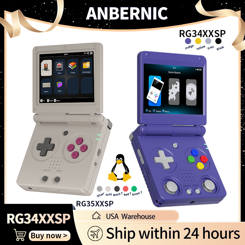 Retro Gaming App - Anbernic RG34XXSP RG35XXSP Console di gioco
