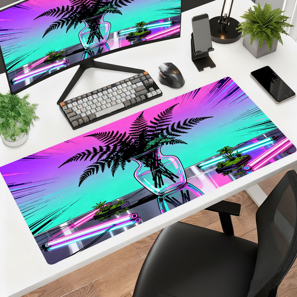 Mouse Gaming Retro - Tappetino per mouse Brand Retro Plant