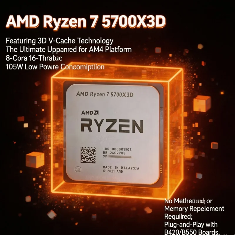 Amd Cpu Ryzen 7 - Nuovo AMD Ryzen 7 5700X3D R7