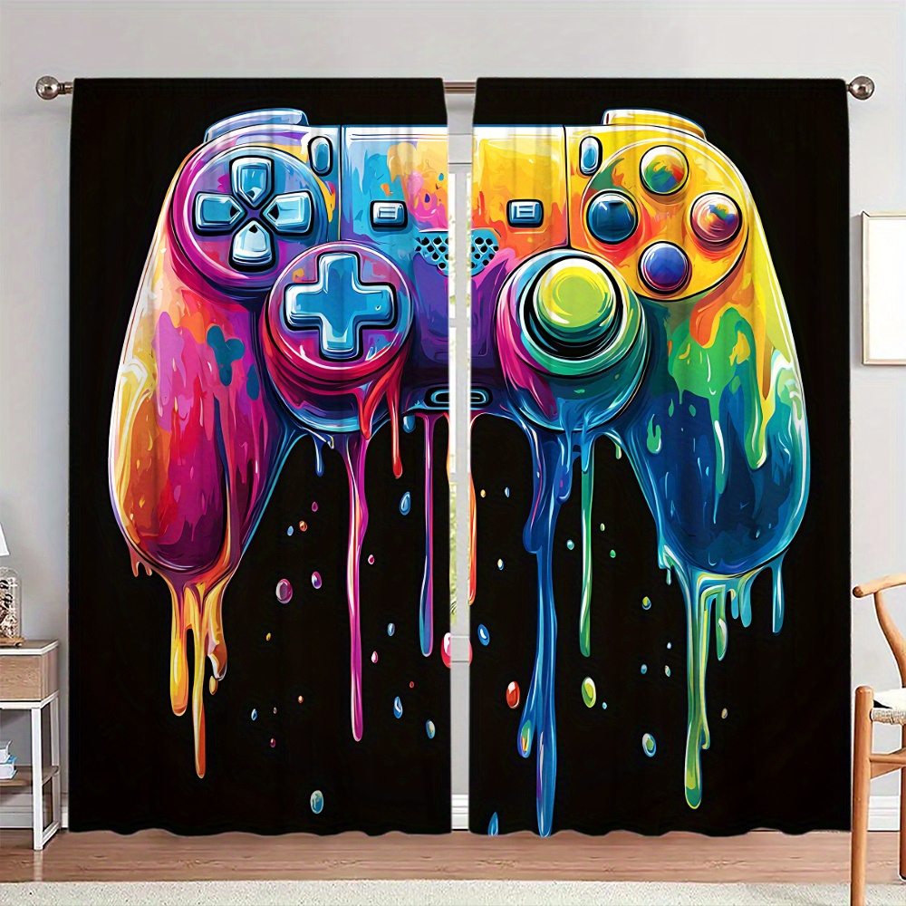 Background Retro Gaming - Tenda con Controller di Gioco Retrò,