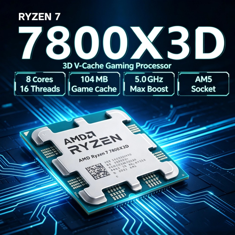 Amd Cpu Ryzen 7 - Processore Desktop AMD Ryzen 7 7800X3D,