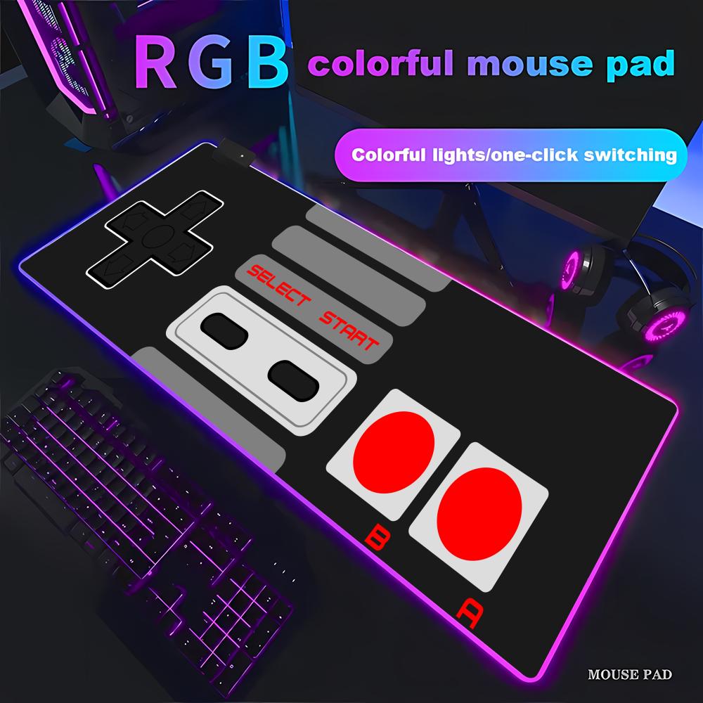 Mouse Gaming Retro - Tappetino per mouse grande RGB per