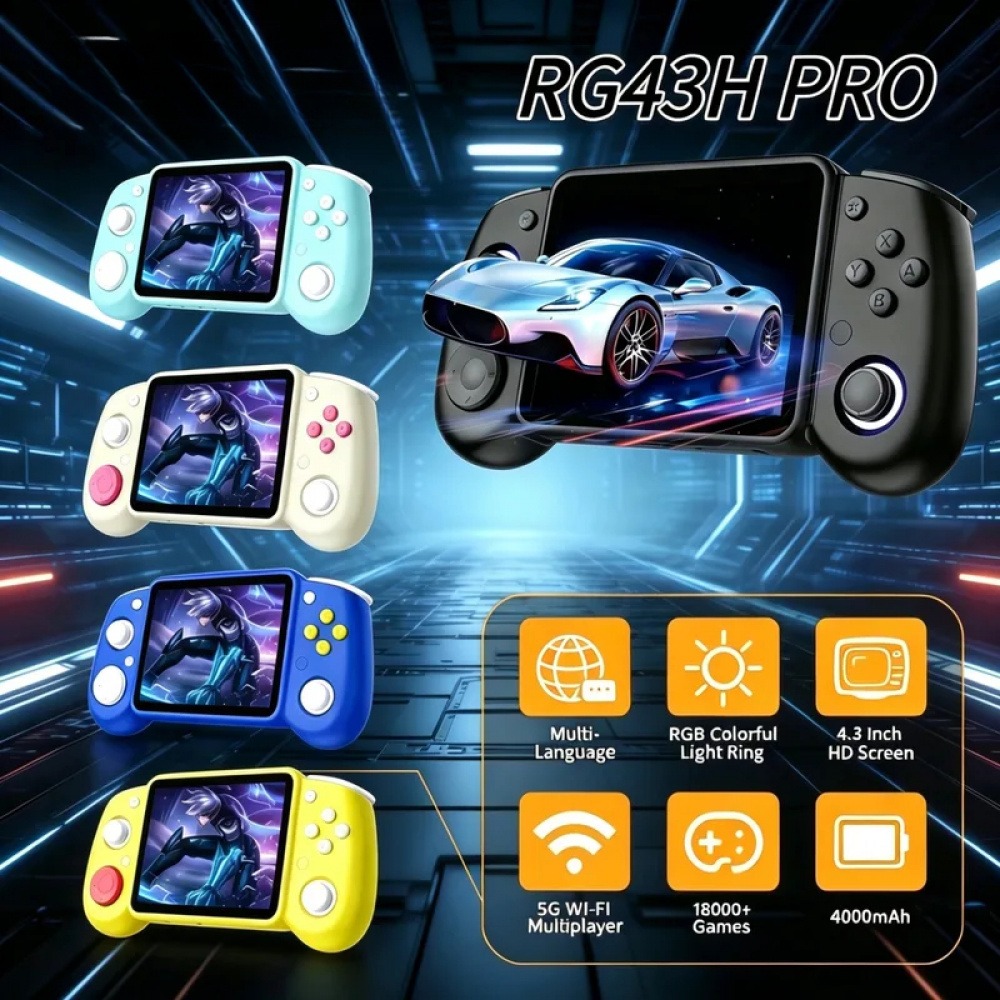 RG43H Pro Console di Gioco Por - Retro Gaming Handheld recensione e prezzo