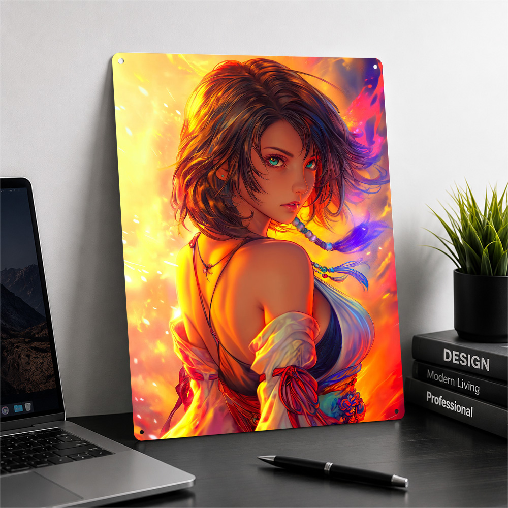 Poster Anime con Ragazza e Sfo - Background Retro Gaming recensione e prezzo