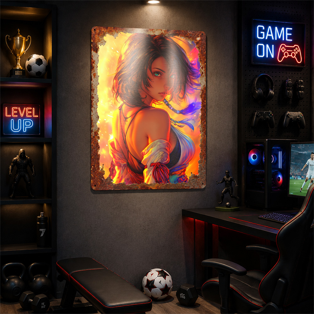 Poster Anime con Ragazza e Sfo - Background Retro Gaming recensione e prezzo