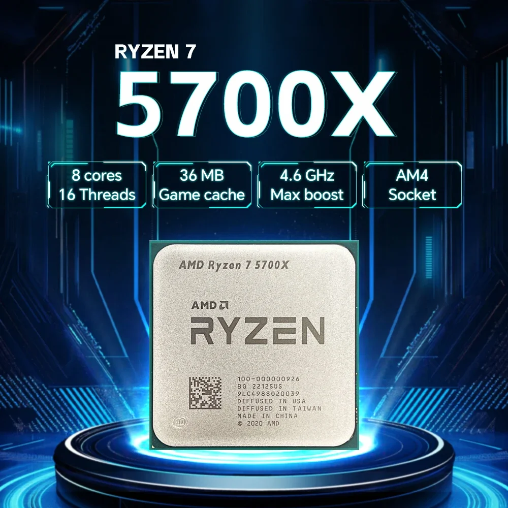 AMD Ryzen 7 5700X R7 5700X CPU - Amd Cpu Ryzen 7 recensione e prezzo